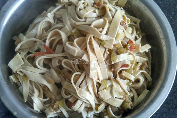 豆皮肉末的做法图解4