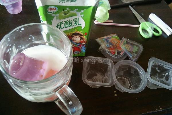 水果味牛奶果冻的做法图解3