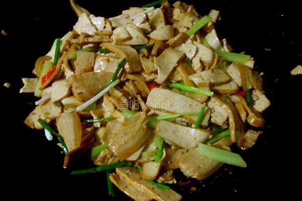 花肉炒香干的做法图解6