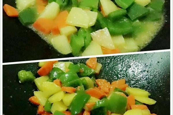 甜椒胡萝卜焖土豆的做法图解8