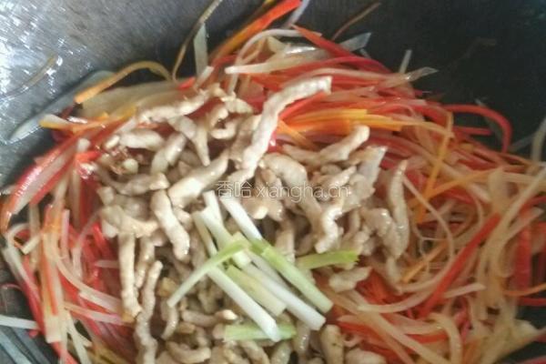 土豆胡萝卜肉丝的做法图解6