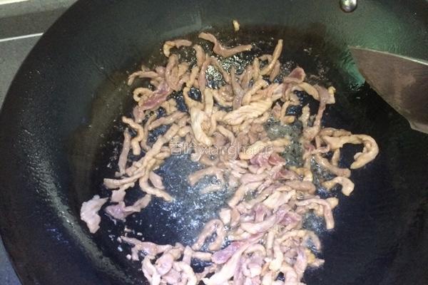 佛手瓜炒肉丝的做法图解4