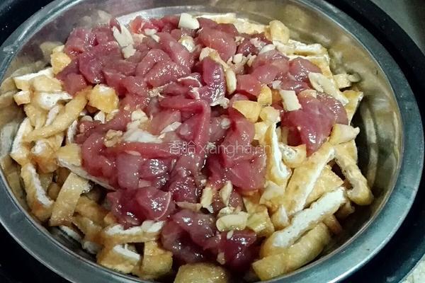 蒜蓉瘦肉蒸豆腐的做法图解4
