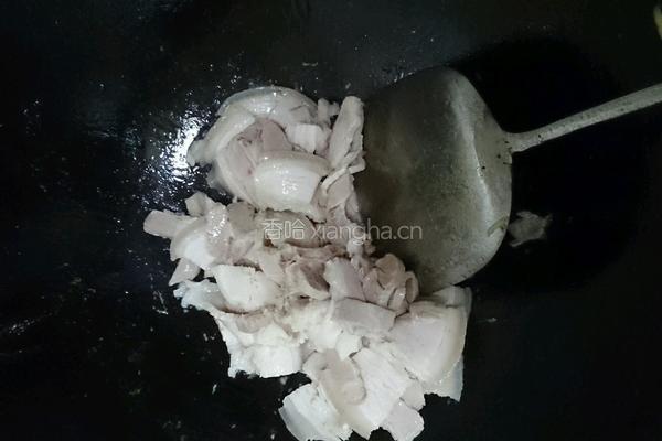 香莴笋炒肉片的做法图解3