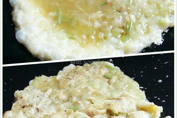 芹菜煎鸡蛋的做法图解6