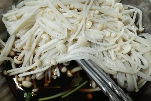 凉拌金针菇的做法图解5