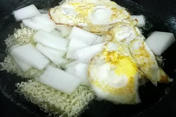 冬瓜鸡蛋汤面的做法图解5