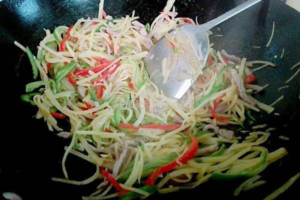 辣椒炒土豆丝的做法图解6