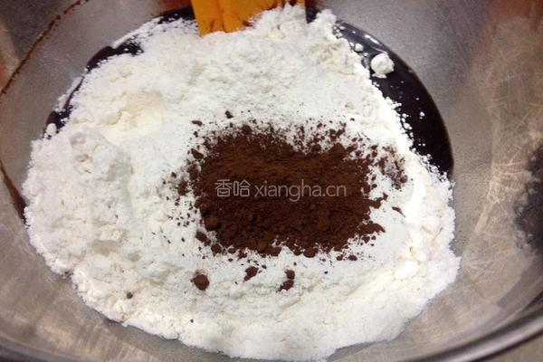 巧克力酱月饼的做法图解3