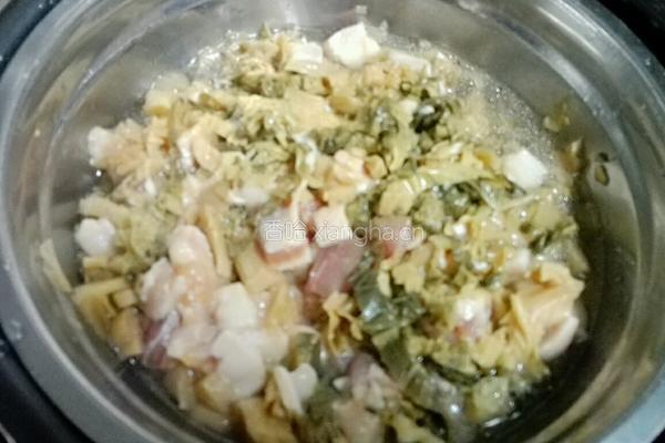 五花肉蒸甜梅菜的做法图解5