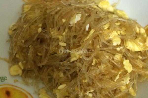 家常鸡蛋炒粉丝的做法图解5