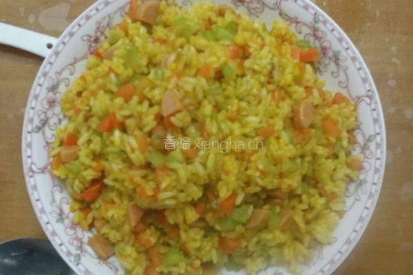 南瓜胡萝卜炒饭