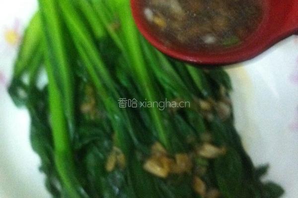葱油菜心的做法图解7