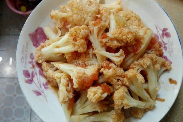 番茄焗花菜的做法图解8