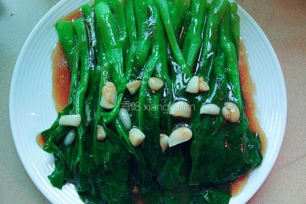白灼菜心的做法图解6