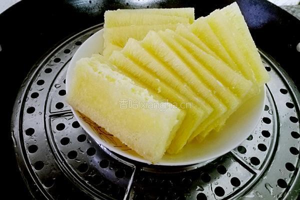 煎黄金糕的做法图解2