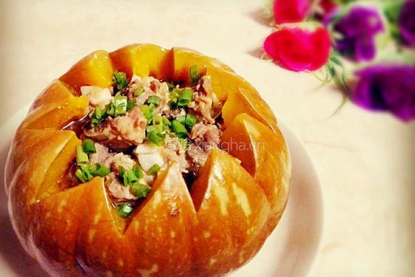南瓜蒸排骨的做法图解8
