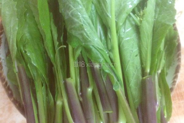 芥蓝炒萝卜干的做法图解2
