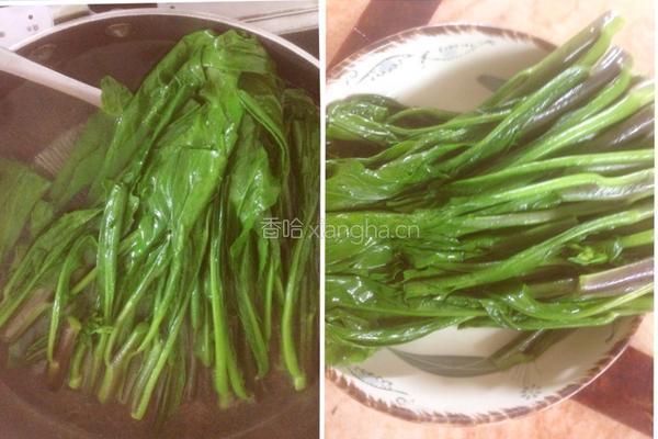 芥蓝炒萝卜干的做法图解4