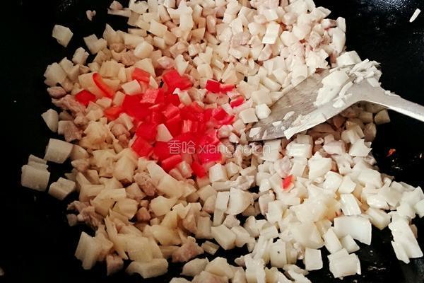 藕丁炒肉的做法图解6