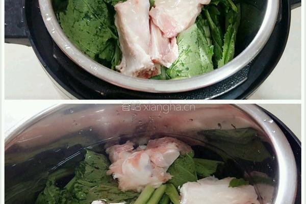 芥菜筒骨汤的做法图解6