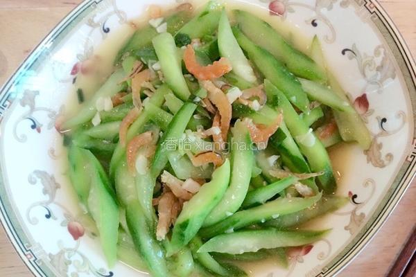 蒜蓉虾仁炒丝瓜的做法图解7