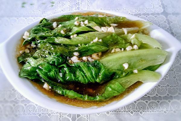 蚝油蒜蓉生菜的做法图解7