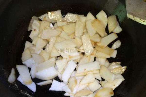 凉薯炒肉片的做法图解5