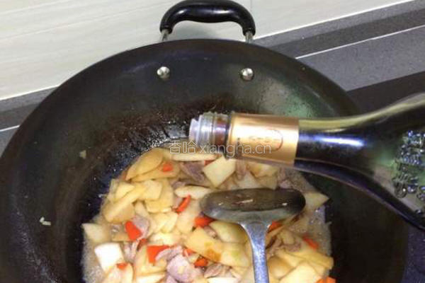 凉薯炒肉片的做法图解9