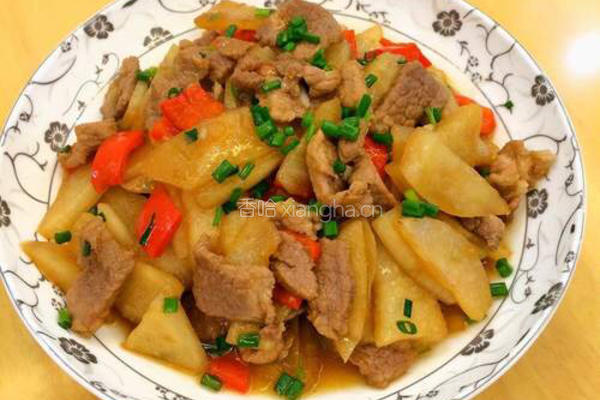 凉薯炒肉片的做法图解10