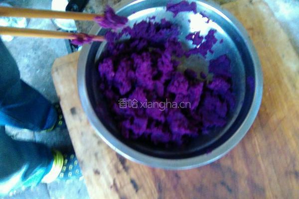 紫薯饼的做法图解2