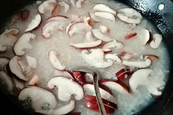 冬菇滑鸡粥的做法图解4
