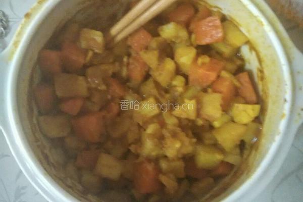 微波炉咖喱土豆
