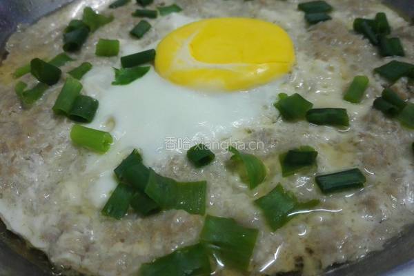 蛋黄肉饼的做法图解4