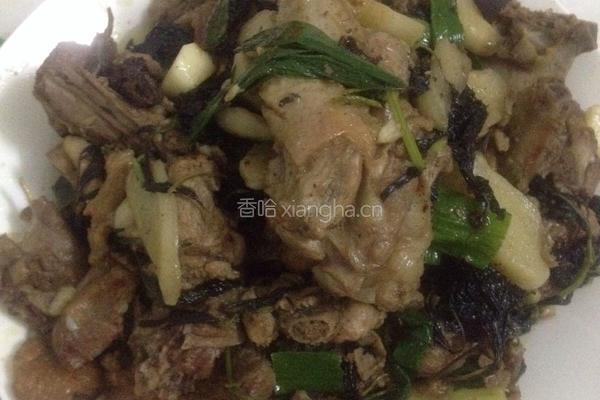 紫苏焖鸭的做法图解3