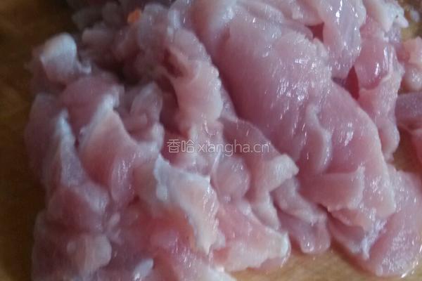 猪肉炒胡萝卜的做法图解3
