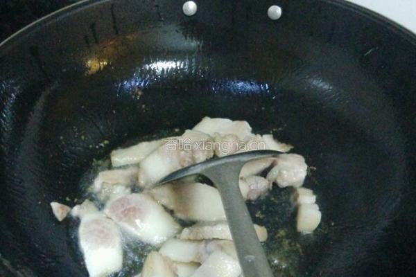 素面筋炒五花肉的做法图解6