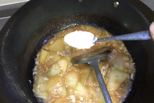 蚝油虾皮焖冬瓜的做法图解7