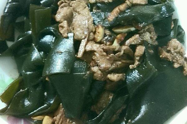 海带炒肉的做法图解6