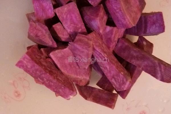 淮山紫薯指姜奶的做法图解2