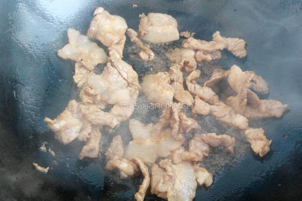 肉片炒莴笋的做法图解3