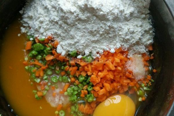蔬菜肉末小煎饼的做法图解5