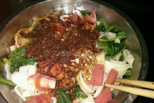 陕西面食~油泼面的做法图解13