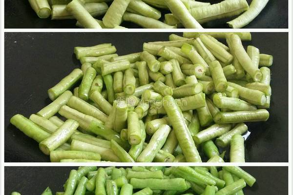 豇豆炒肉的做法图解4