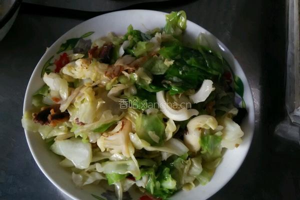剩菜炒白菜的做法图解7