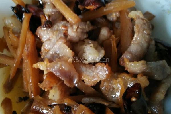 芥菜炒肉的做法图解5