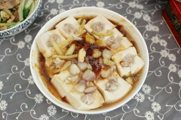 鲍鱼汁蒸豆腐的做法图解6