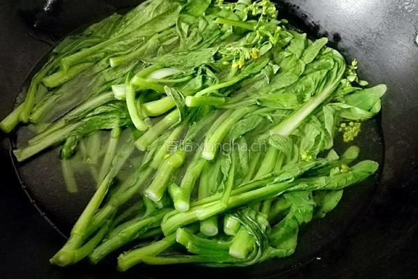 肉末菜心的做法图解5