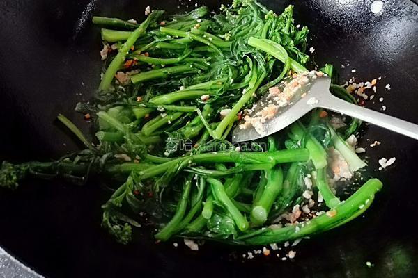 肉末菜心的做法图解8
