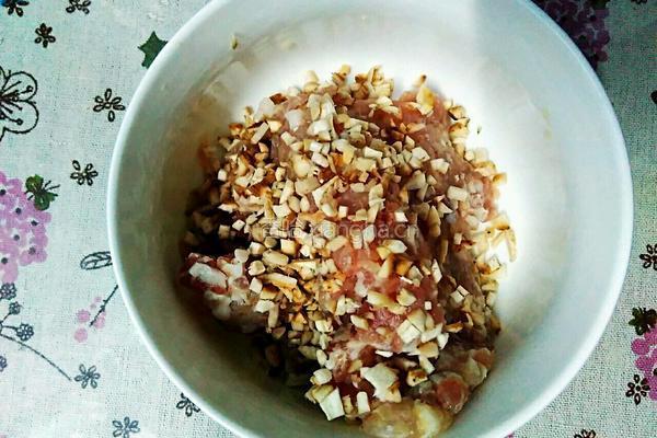 香菇酿肉的做法图解4